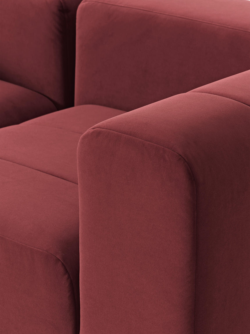 Deko Üçlü Koltuk Şarap Kırmızısı