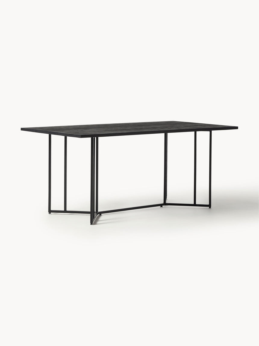 Elit Ahşap Yemek Masası Siyah