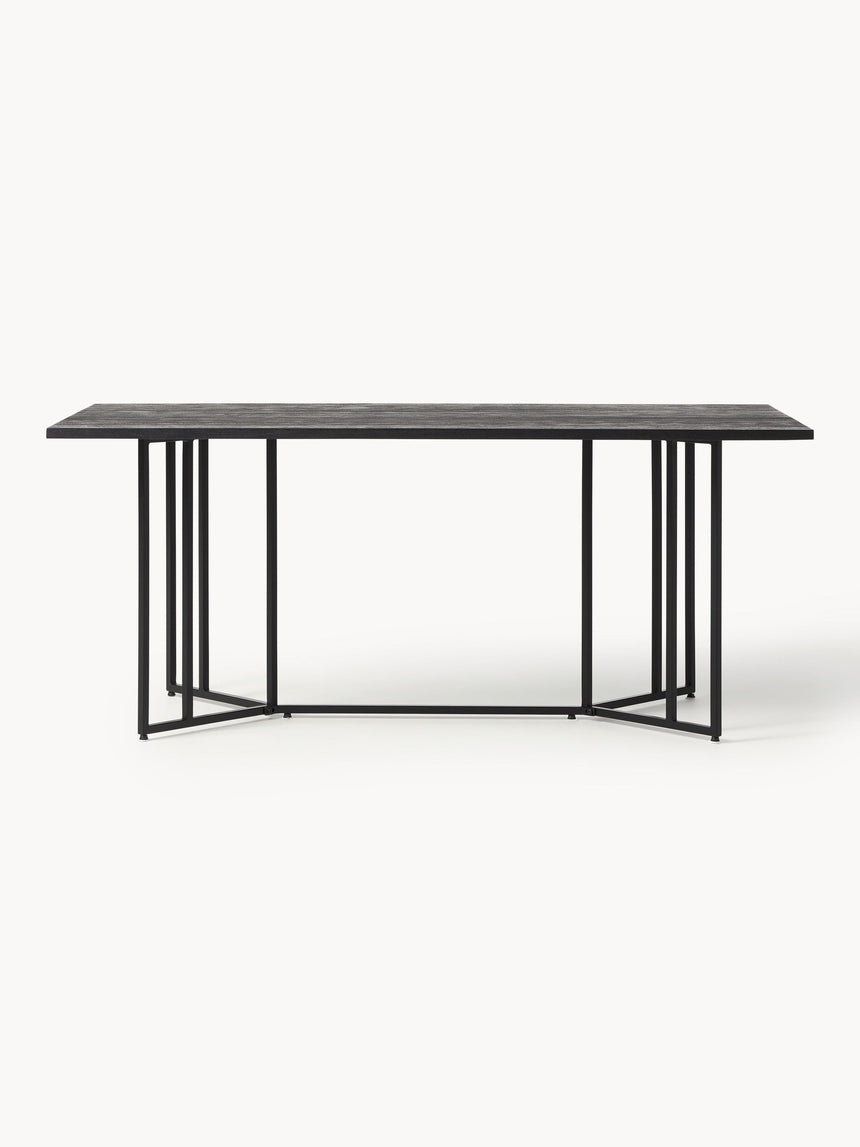 Elit Ahşap Yemek Masası Siyah