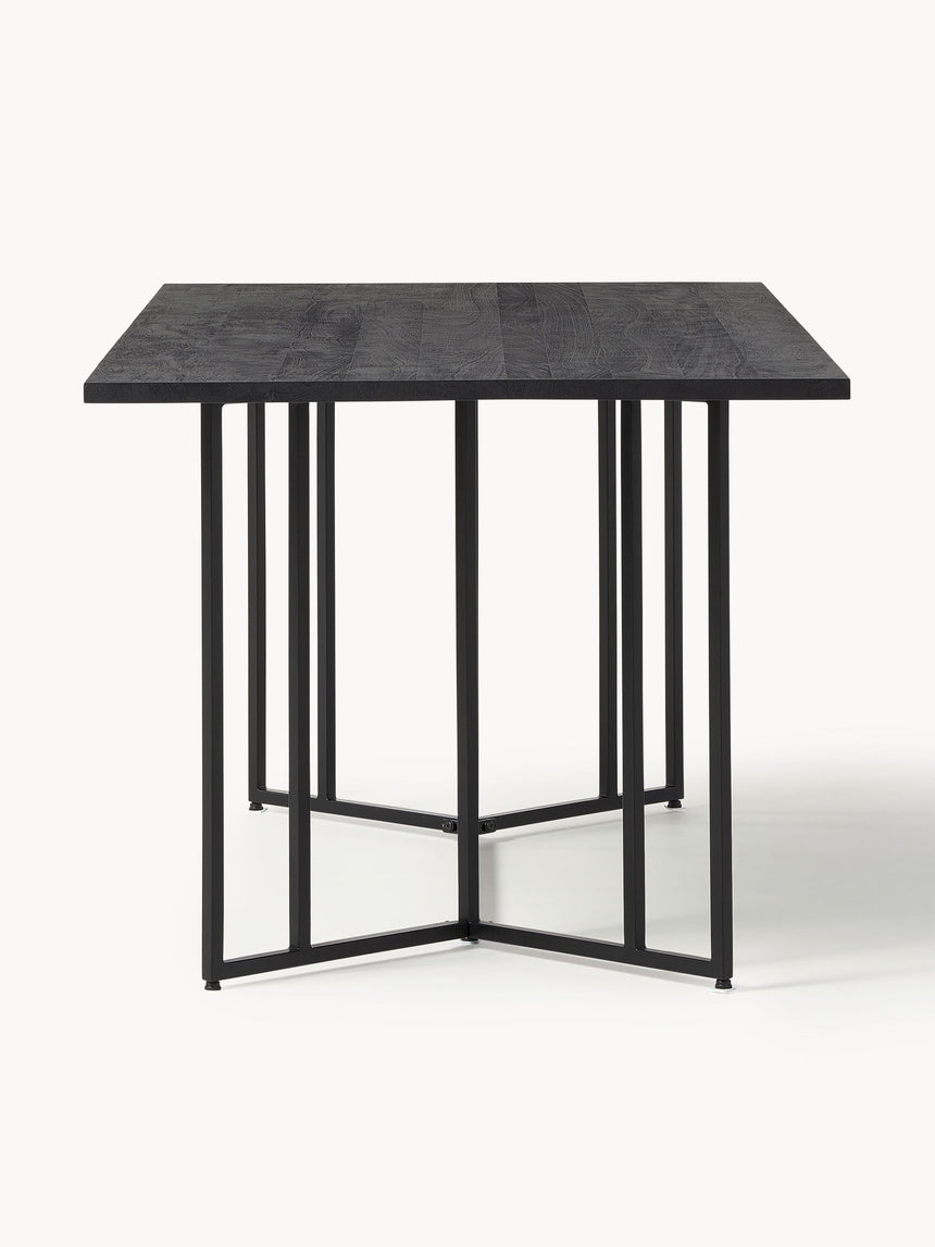 Elit Ahşap Yemek Masası Siyah