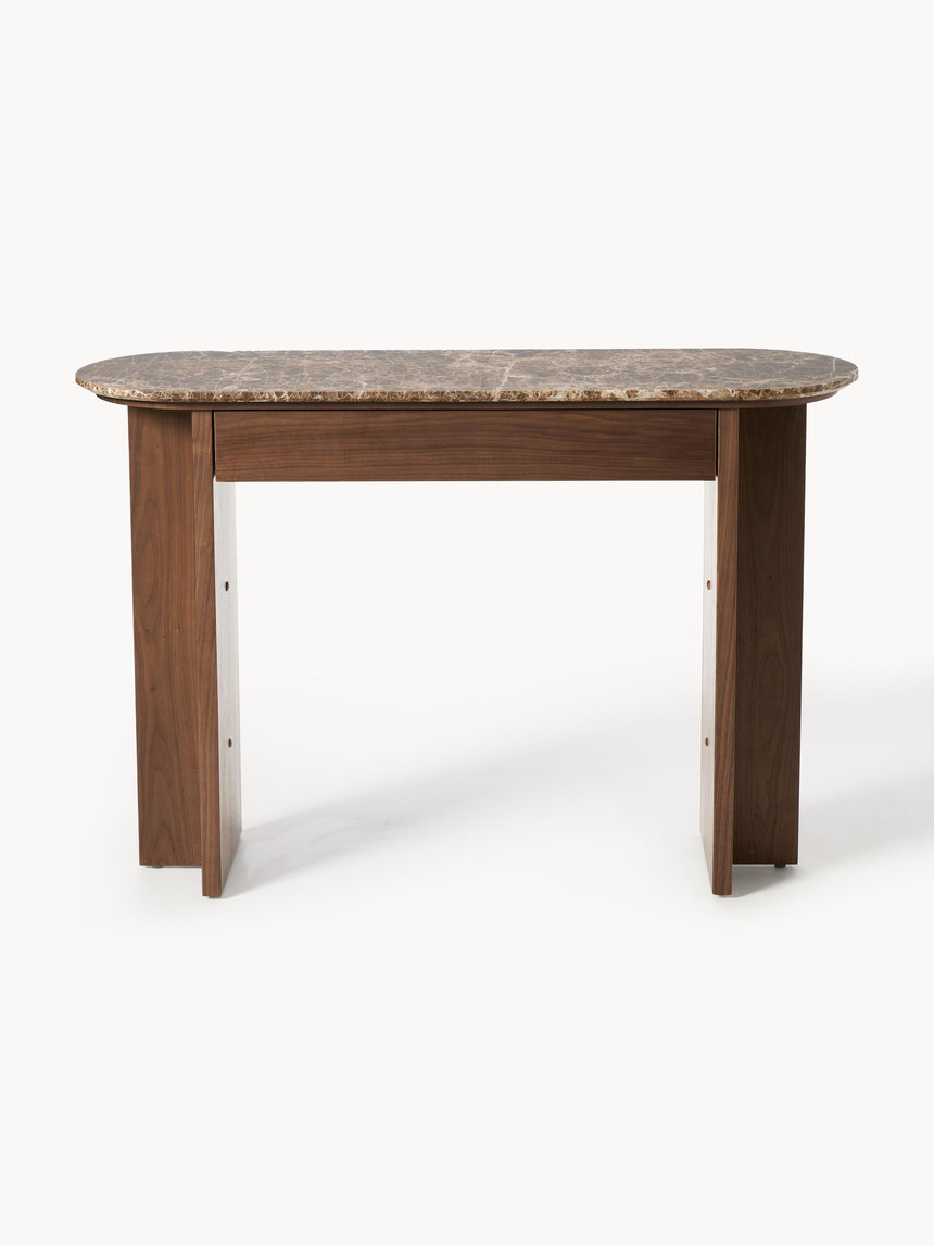 Erol Mermer Tablalı Ahşap Dresuar Ceviz