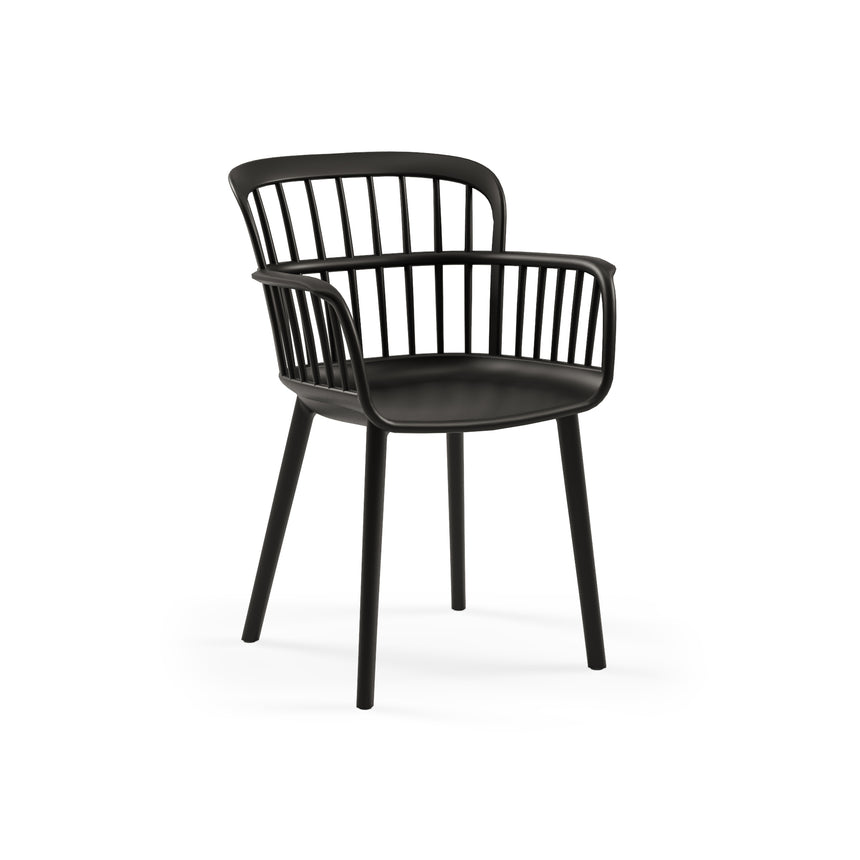 Eva P Polipropilen Sandalye Siyah