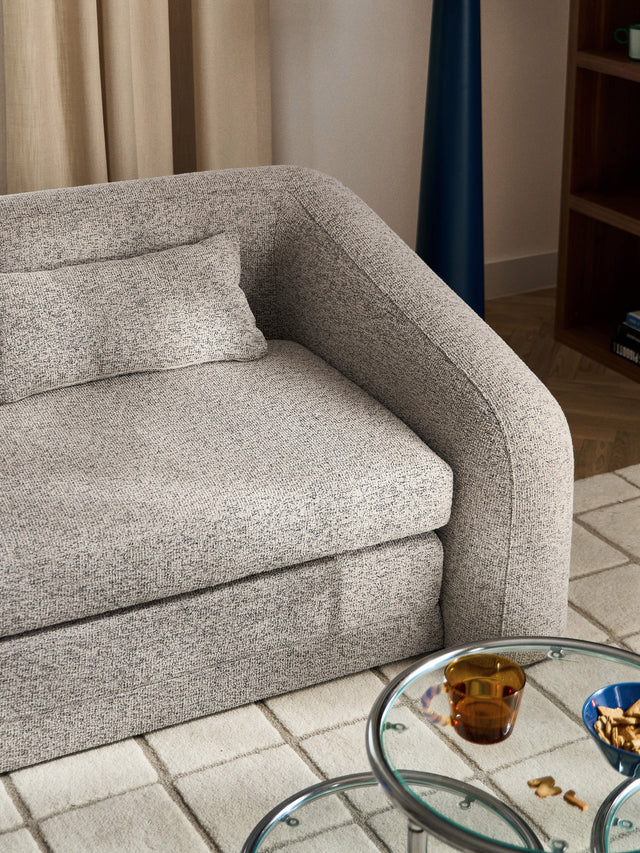 Fara Yataklı İkili Koltuk Bej Benekli Bukle