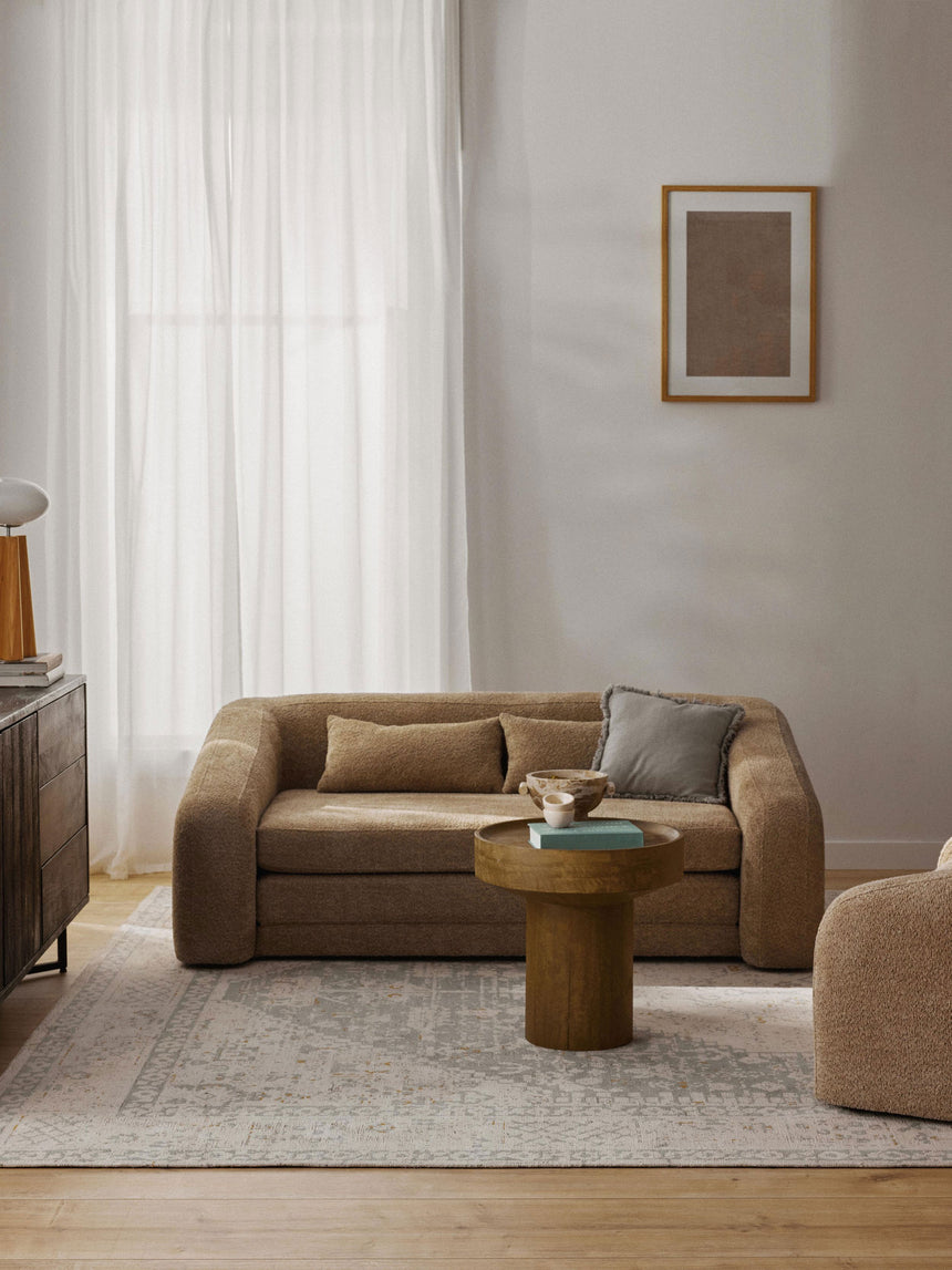 Fara Yataklı İkili Koltuk Bej Teddy