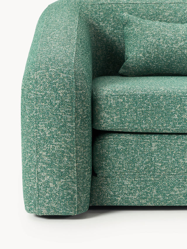 Fara Yataklı İkili Koltuk Petrol Yeşili Benekli Bukle