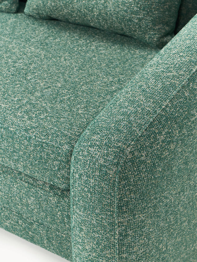 Fara Yataklı İkili Koltuk Petrol Yeşili Benekli Bukle