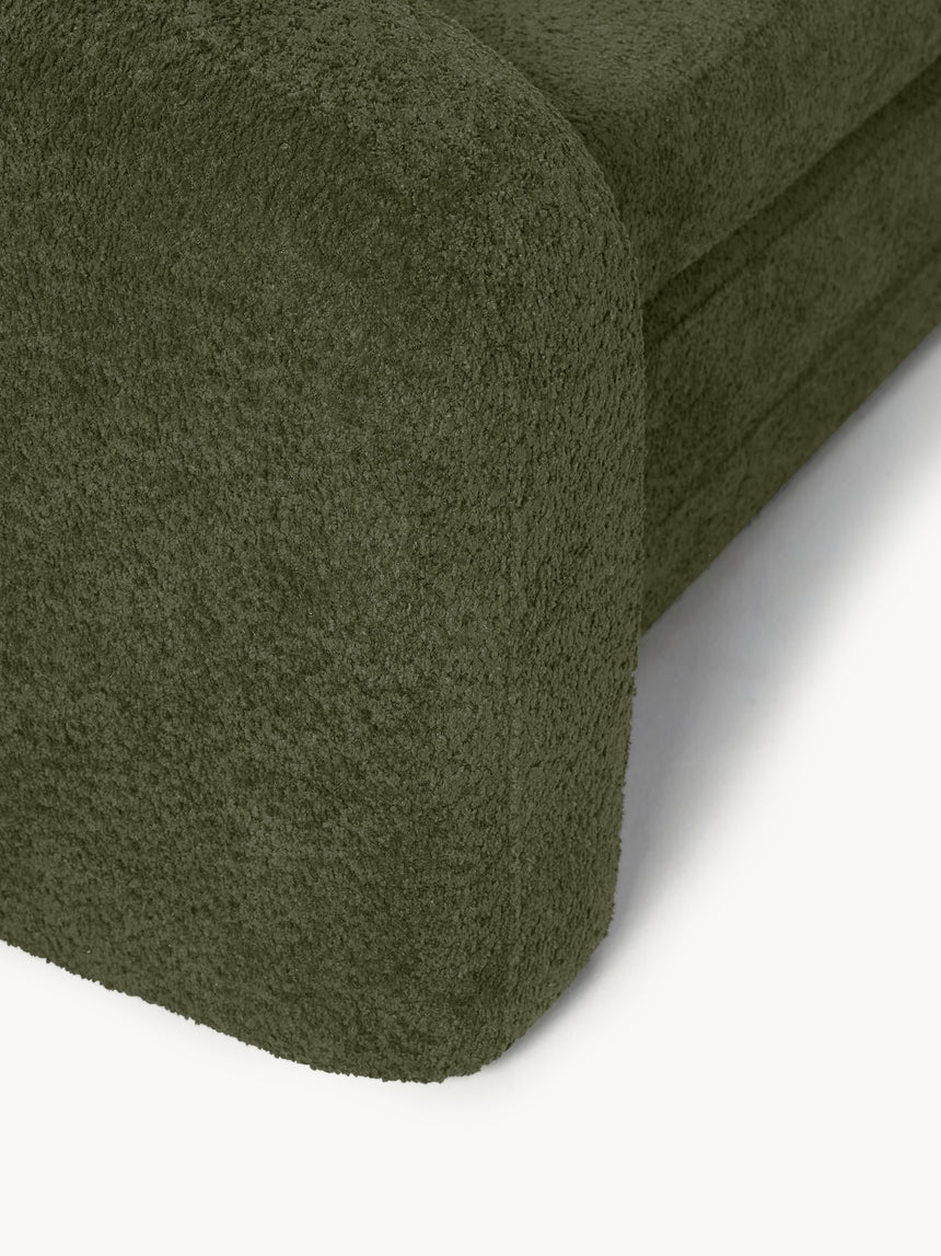 Fara Yataklı İkili Koltuk Yeşil Teddy