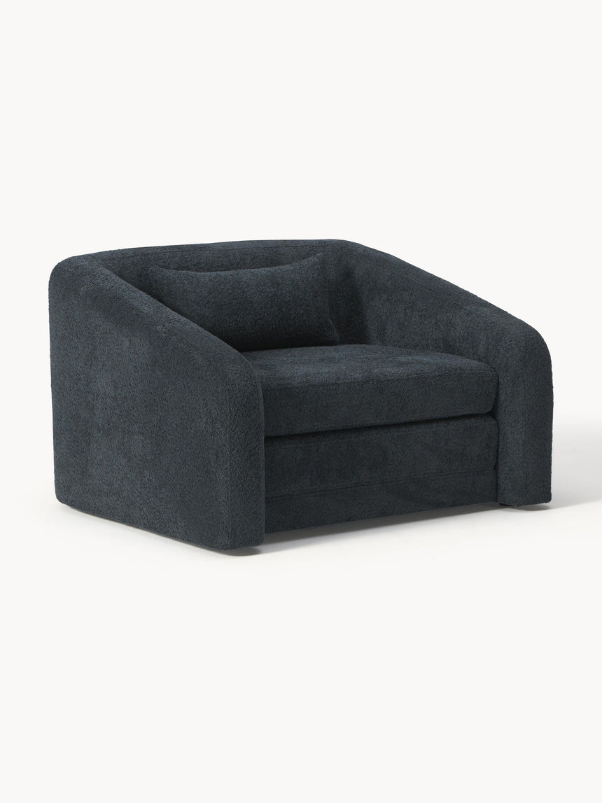 Fara Yataklı Tekli Koltuk Antrasit Teddy