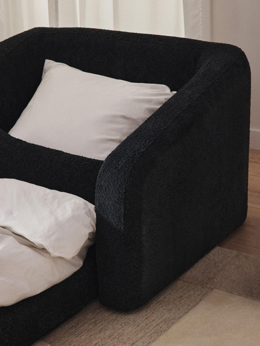 Fara Yataklı Tekli Koltuk Antrasit Teddy
