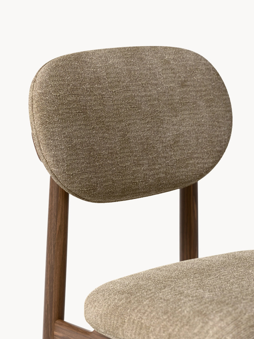 Flavius Ahşap Sandalye Kahve Koyu Meşe