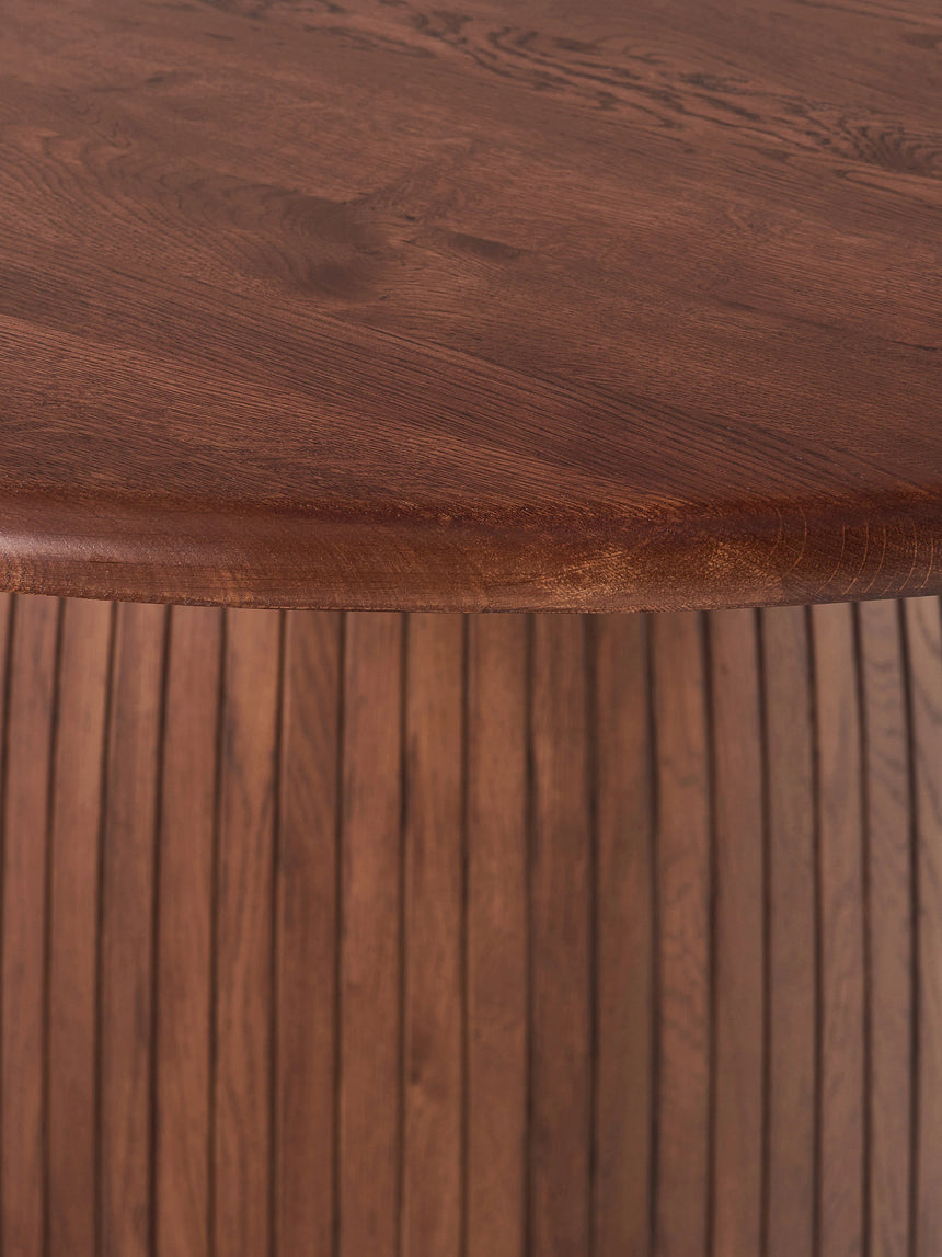 Fold Yuvarlak Ahşap Yemek Masası Ceviz