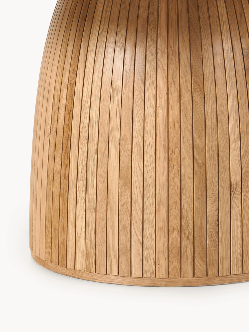 Fold Yuvarlak Ahşap Yemek Masası Meşe