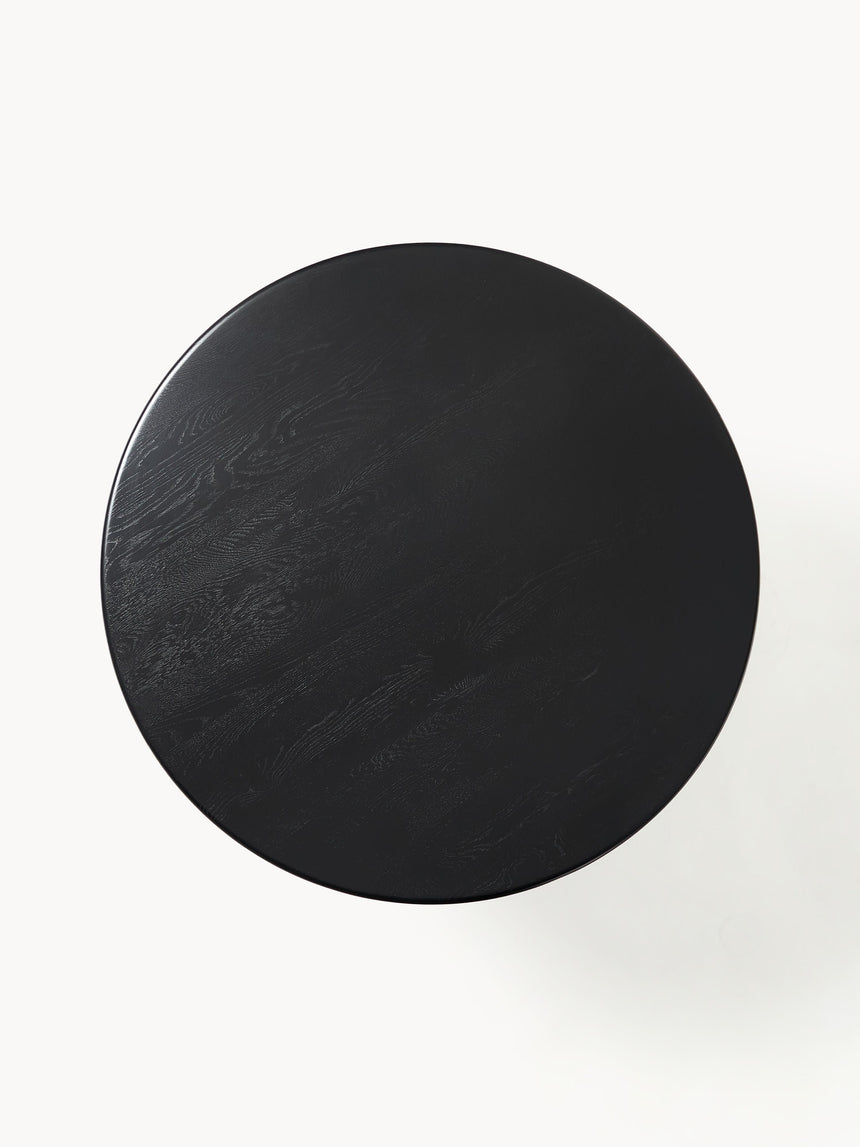 Fold Yuvarlak Ahşap Yemek Masası Siyah