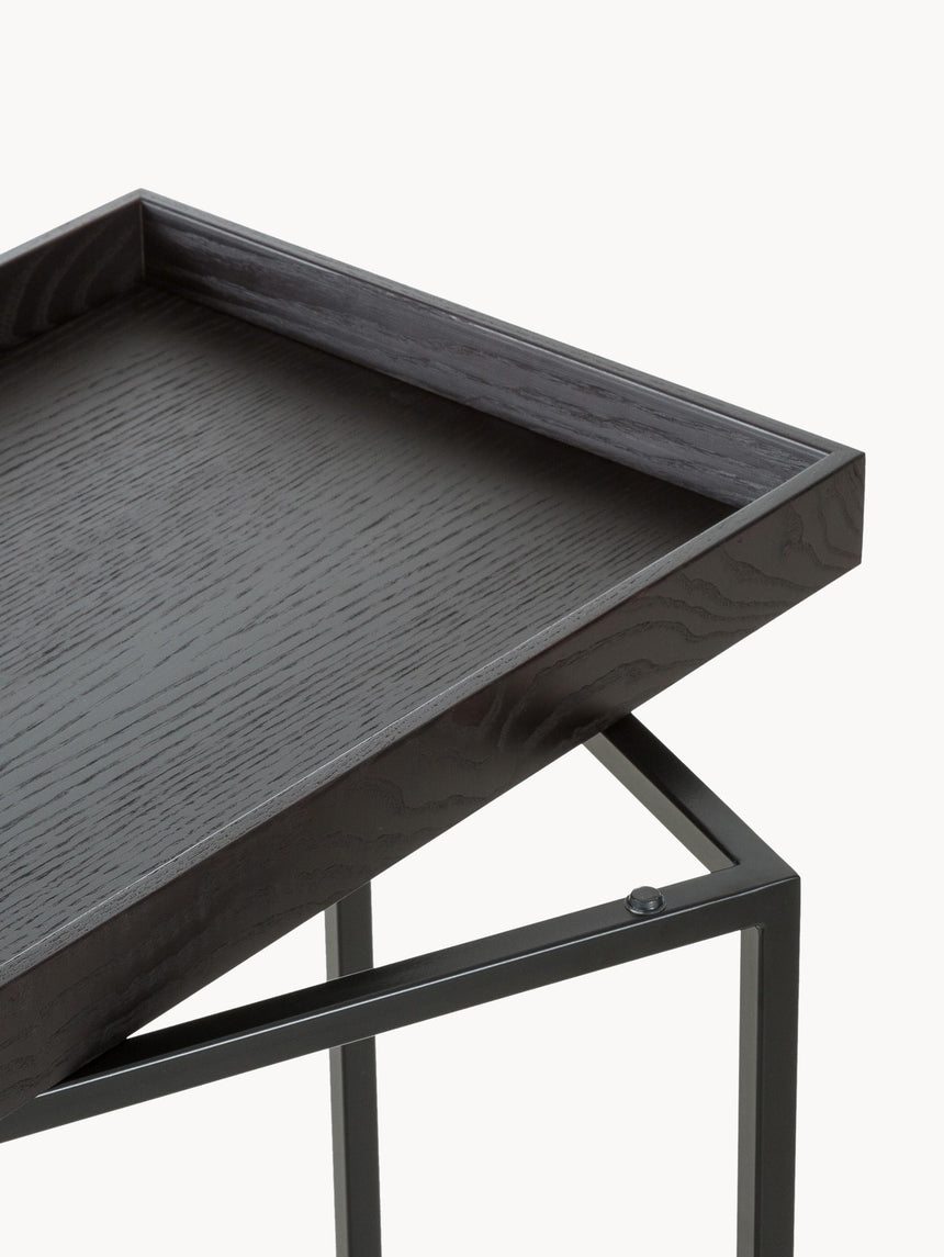 Gama Ahşap Tablalı Metal Dresuar Siyah