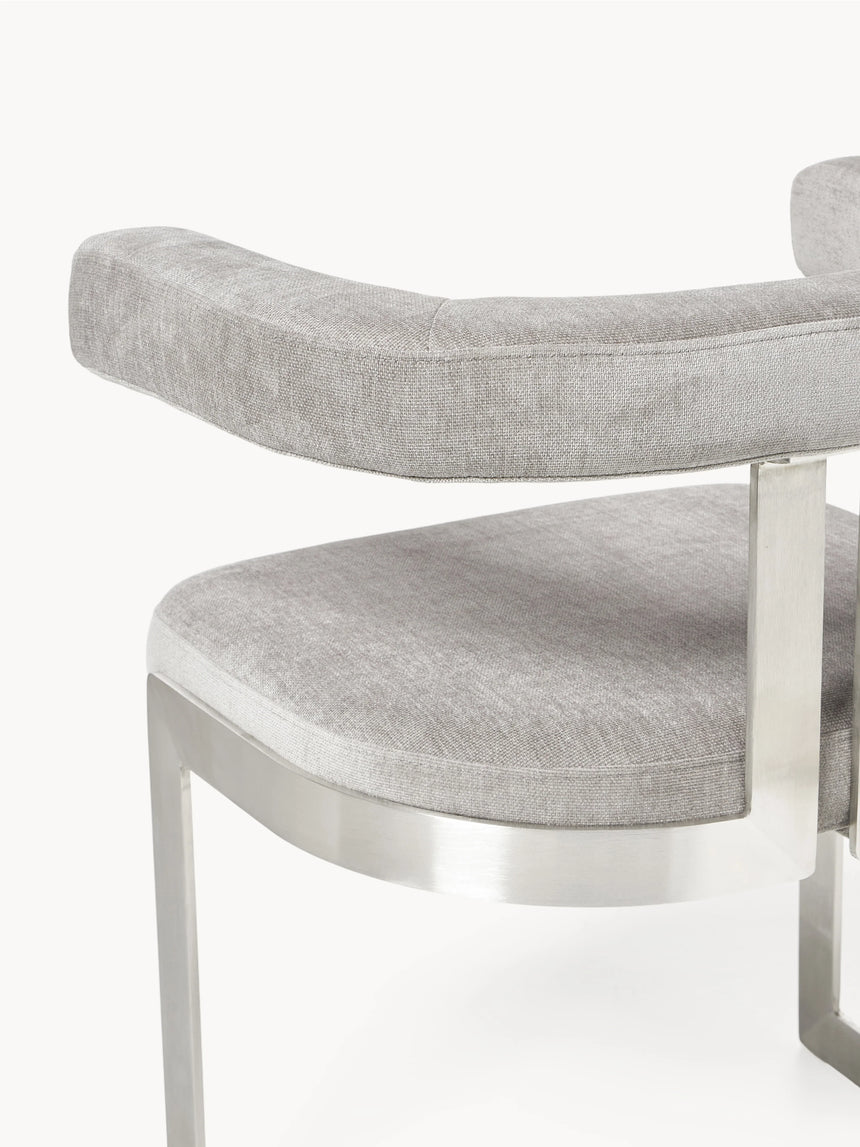 Giro Metal Sandalye Açık Gri Gümüş