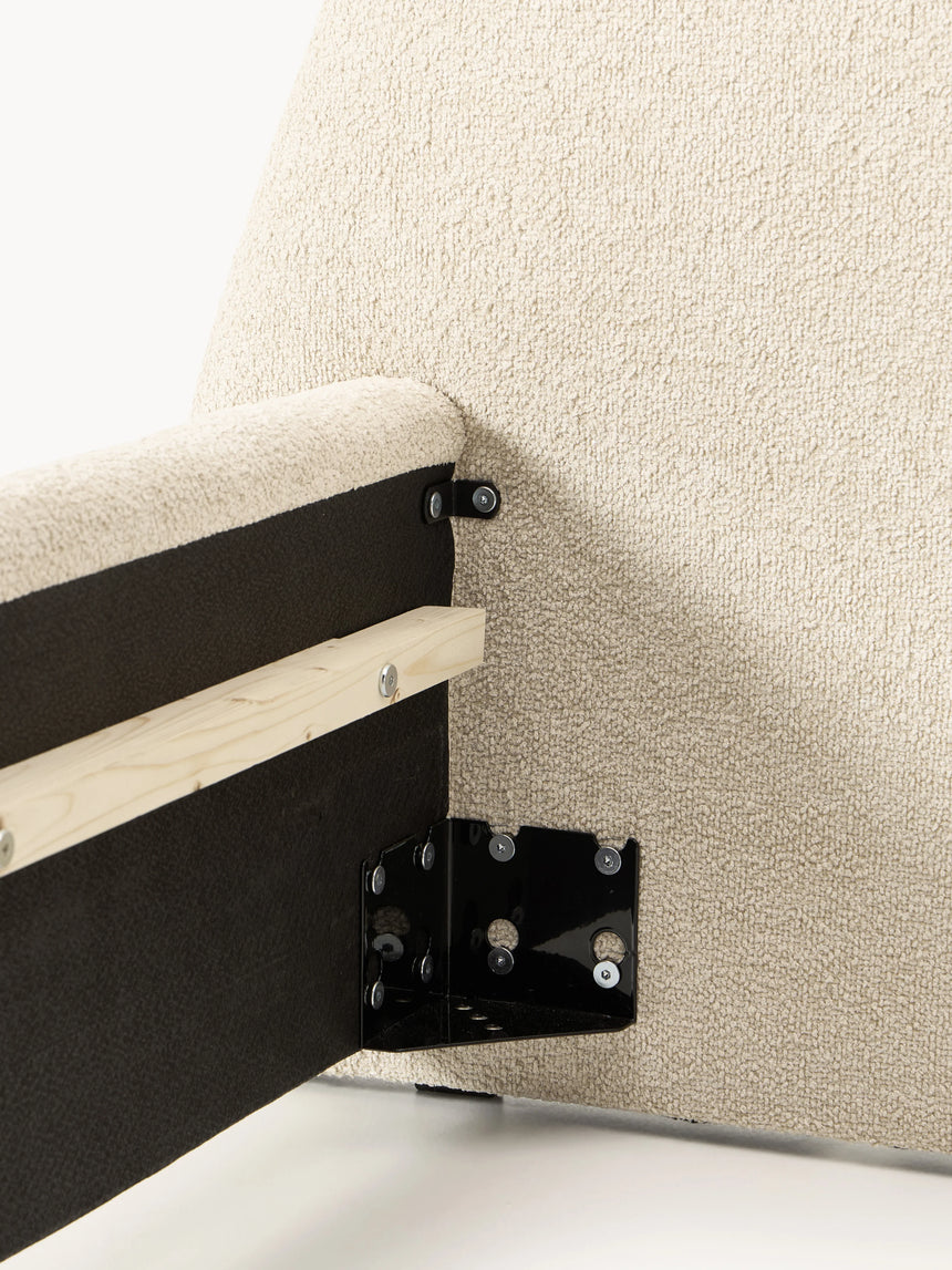 Giuletta Çift Kişilik Karyola Bej Bukle