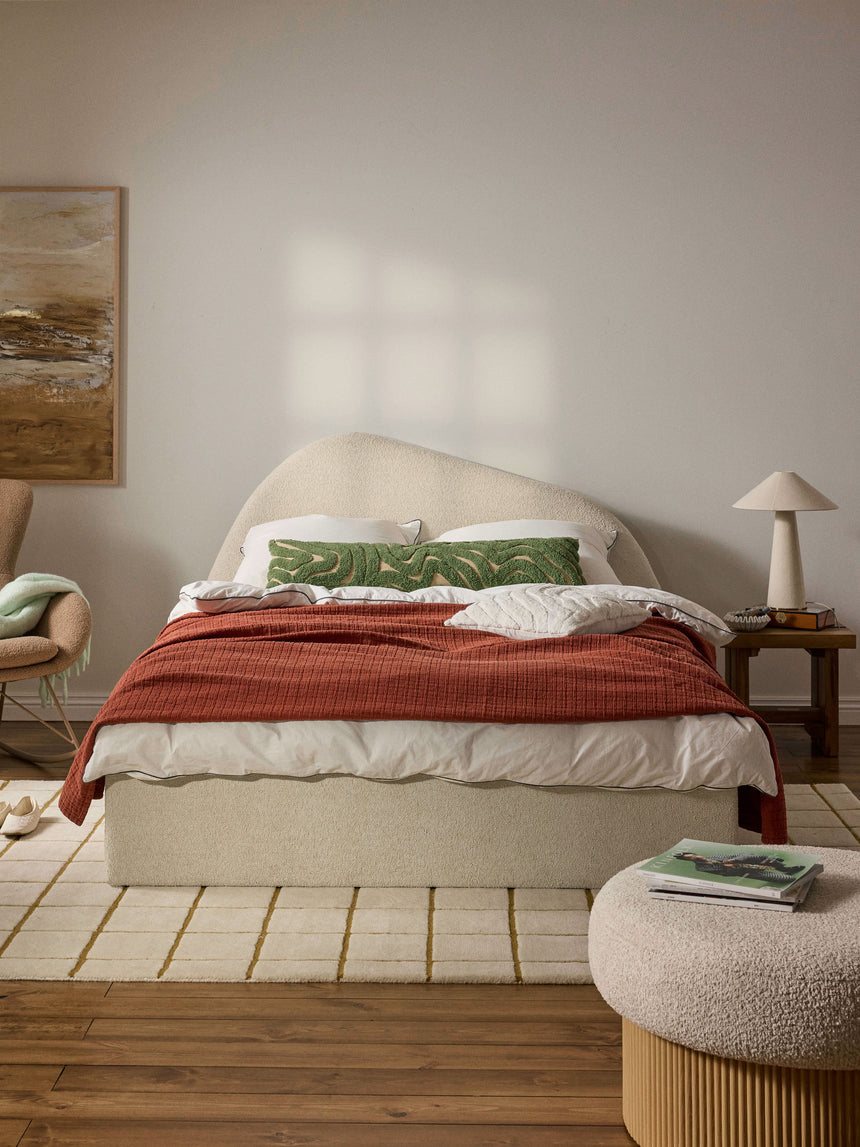 Giuletta Çift Kişilik Karyola Bej Bukle