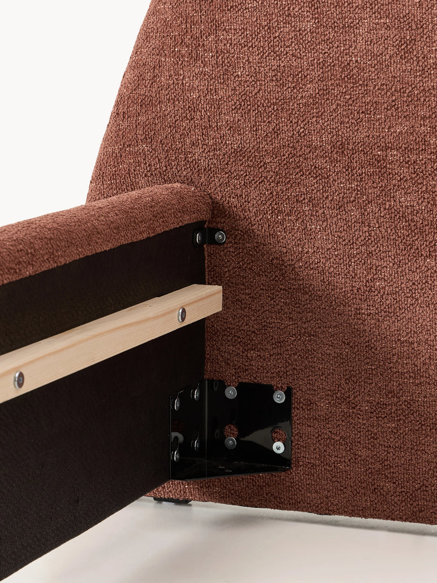 Giuletta Çift Kişilik Karyola Kızıl Kahve Bukle