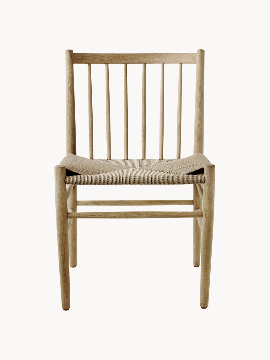 Hand Hasır İşlemeli Ahşap Sandalye Açık Meşe