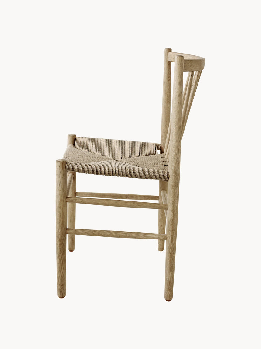 Hand Hasır İşlemeli Ahşap Sandalye Açık Meşe