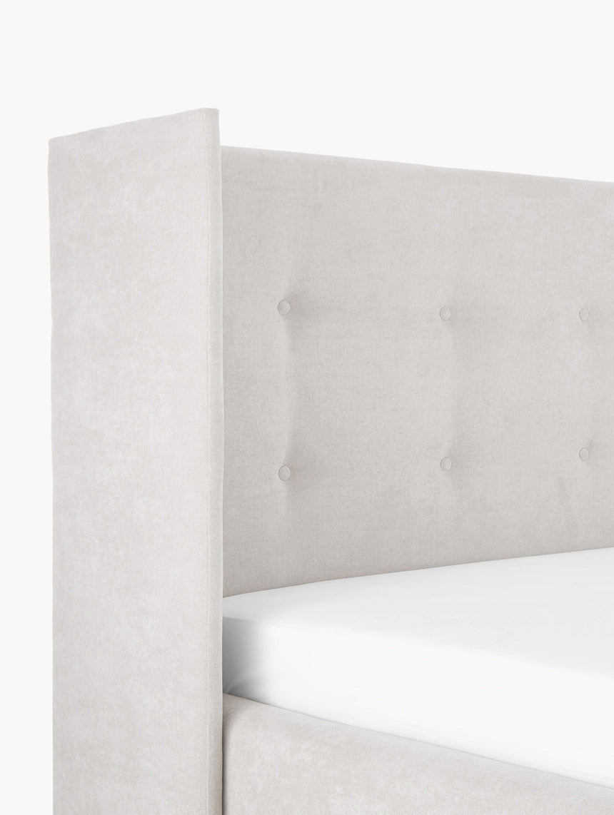 Helga Çift Kişilik Karyola Açık Bej