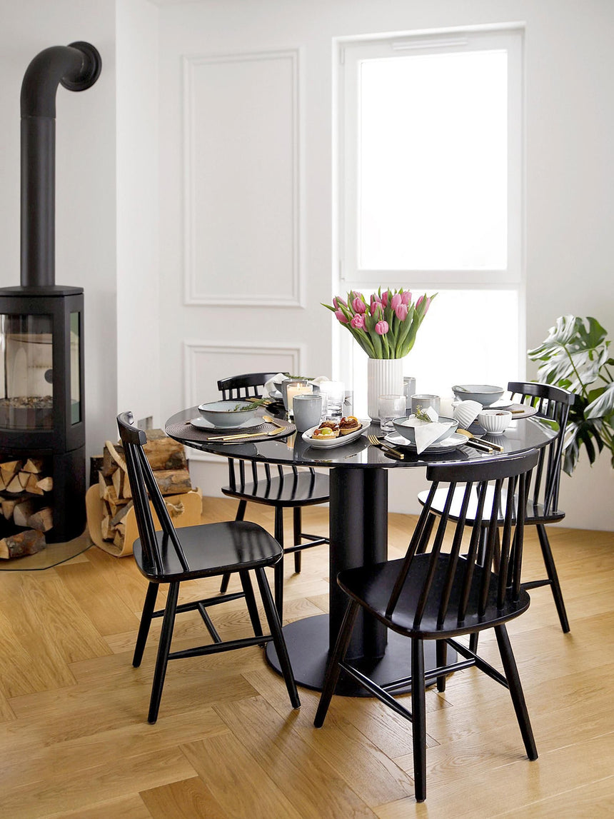 Holz Ahşap Sandalye Siyah