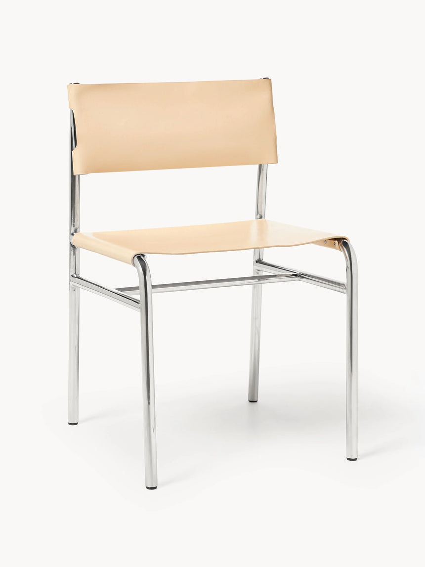 Jira Deri Sandalye Açık Bej