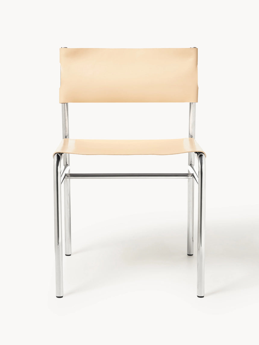 Jira Deri Sandalye Açık Bej