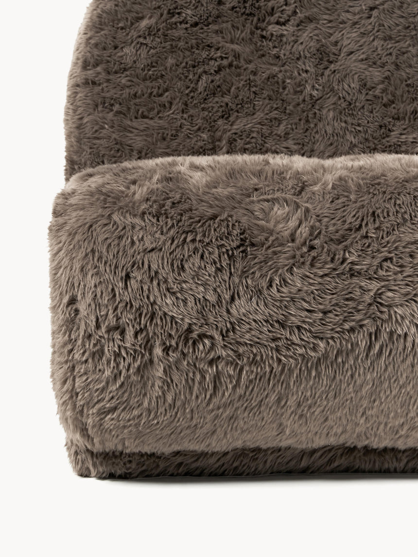 Kast Tekli Koltuk Kahve Cozy Tüylü