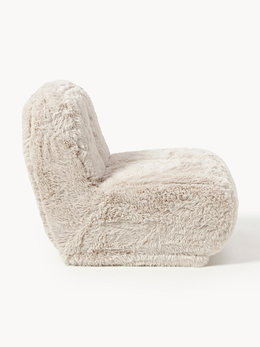 Kast Tekli Koltuk Kırık Beyaz Cozy Tüylü