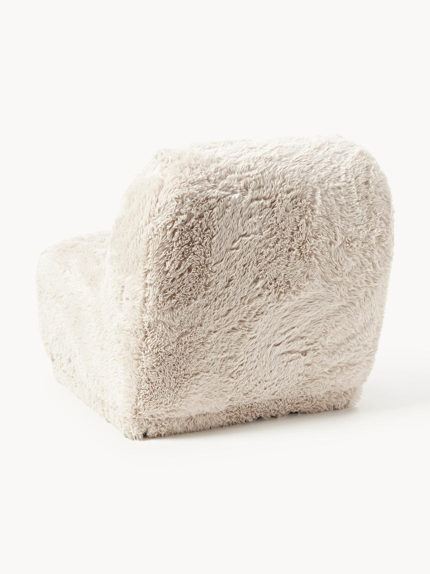 Kast Tekli Koltuk Kırık Beyaz Cozy Tüylü