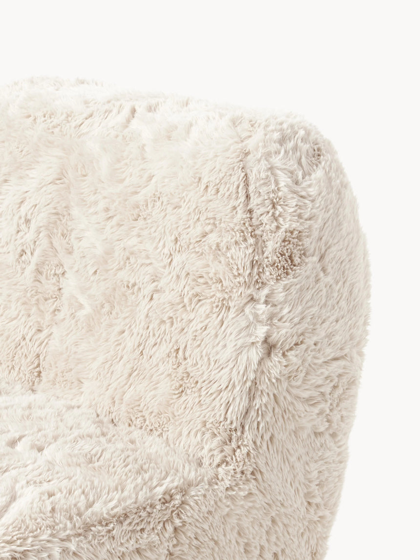 Kast Tekli Koltuk Kırık Beyaz Cozy Tüylü