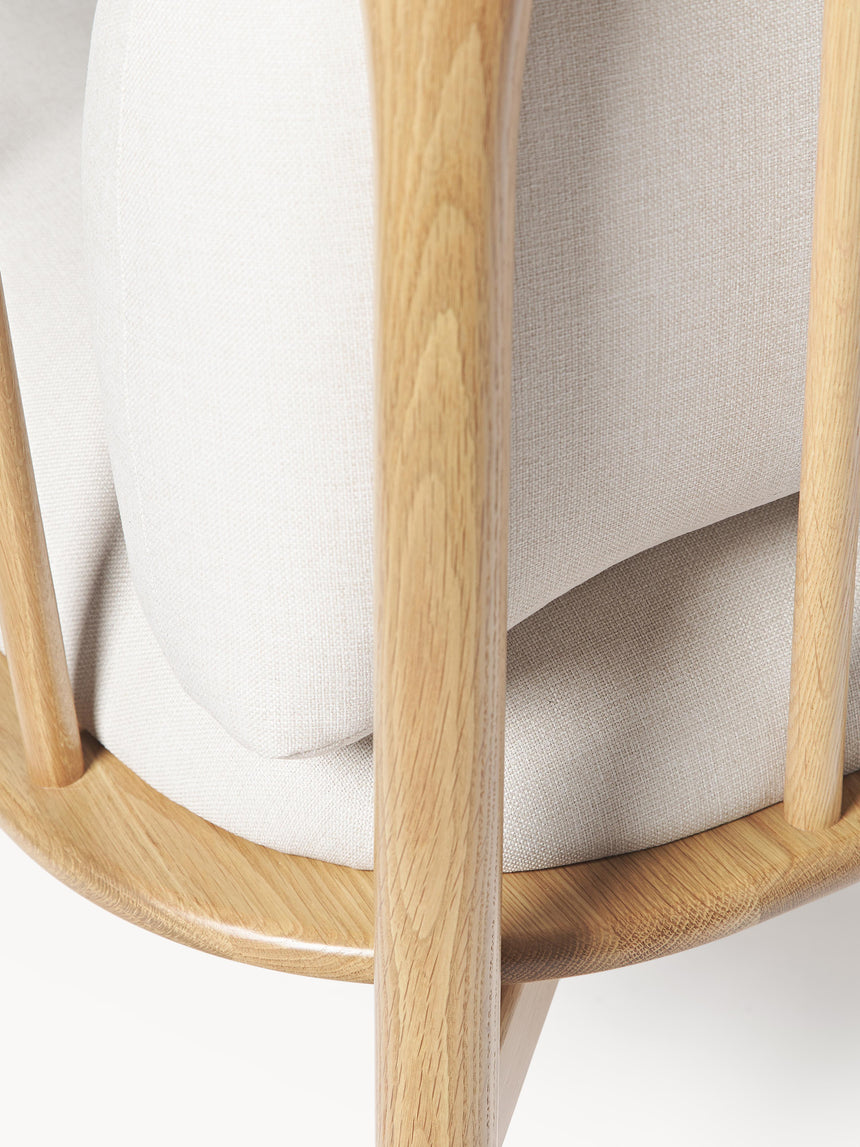 Koza Ahşap Tekli Koltuk Meşe