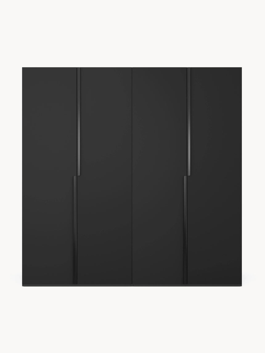 Lan Dört Kapılı Modül Gardırop Siyah