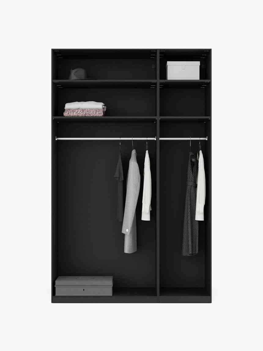 Lan Üç Kapılı Modül Gardırop Siyah