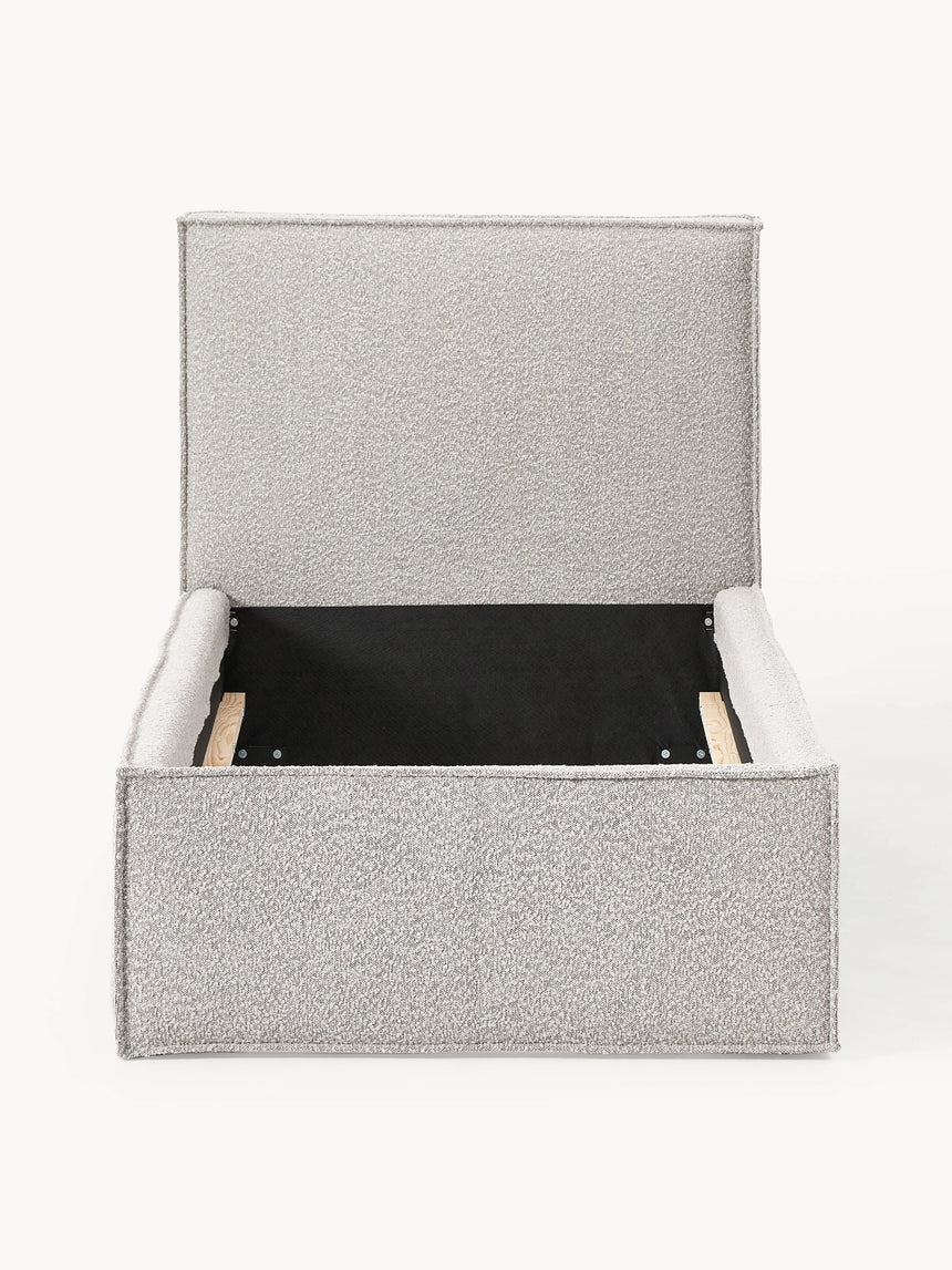 Lays Tek Kişilik Karyola Açık Gri Bukle