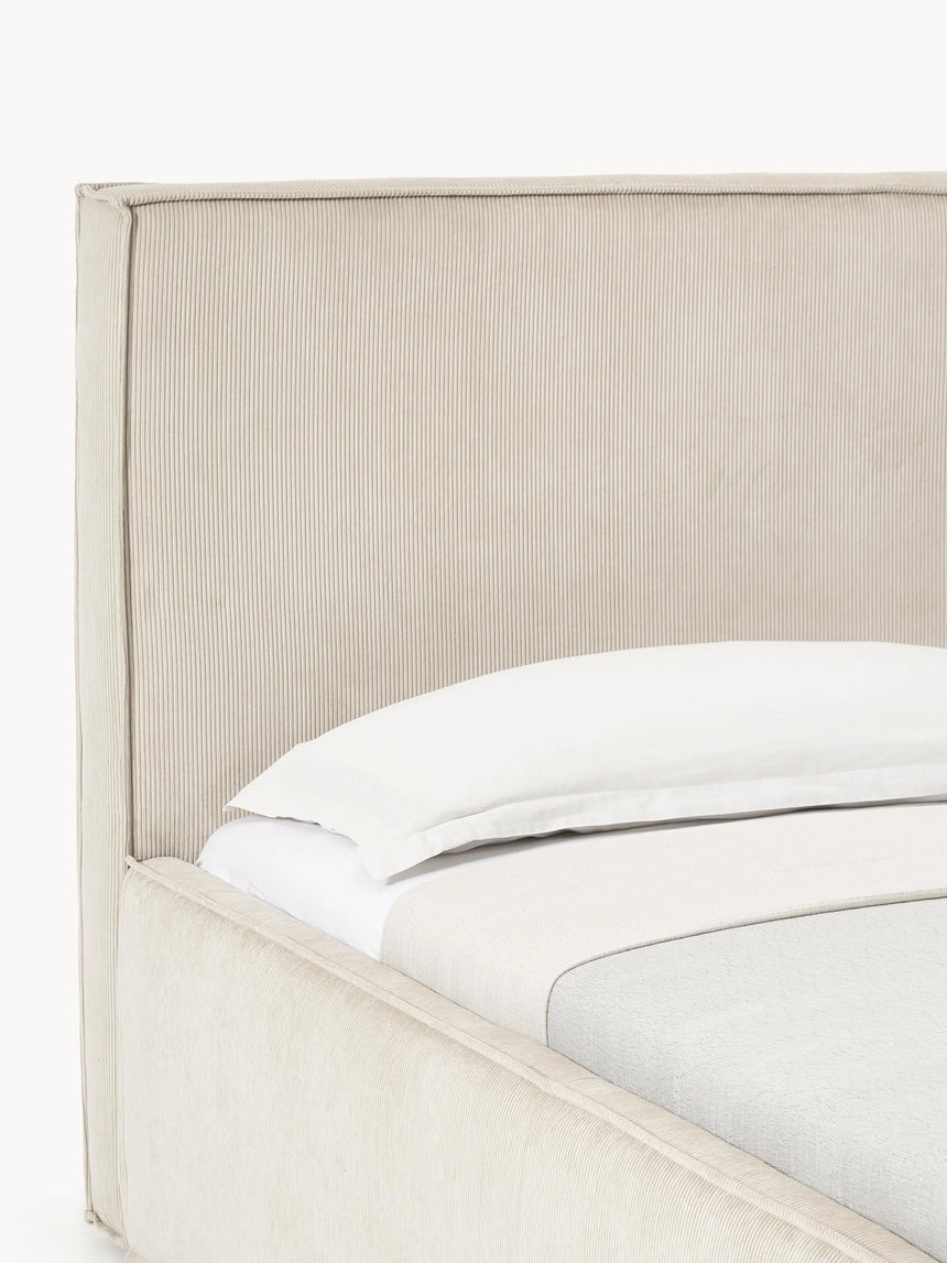 Lays Tek Kişilik Karyola Bej Fitilli