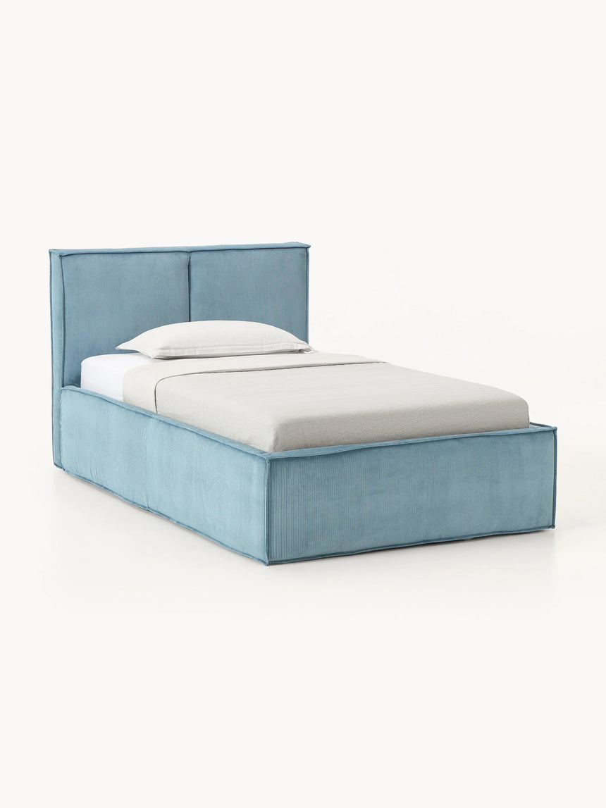 Lays Tek Kişilik Karyola Gök Mavisi Fitilli