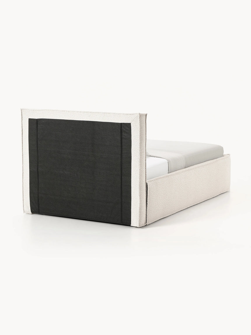 Lays Tek Kişilik Karyola Kırık Beyaz Bukle