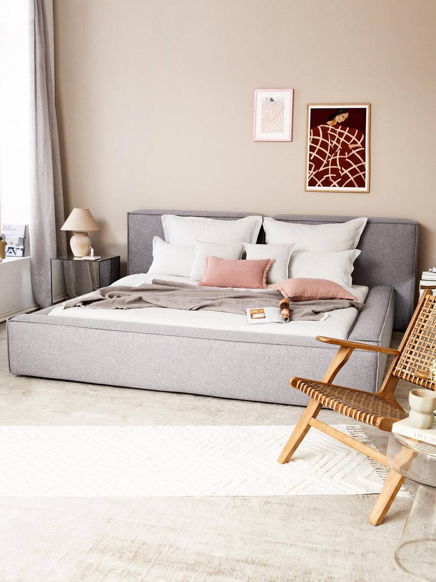 Lego Çift Kişilik Karyola Açık Gri