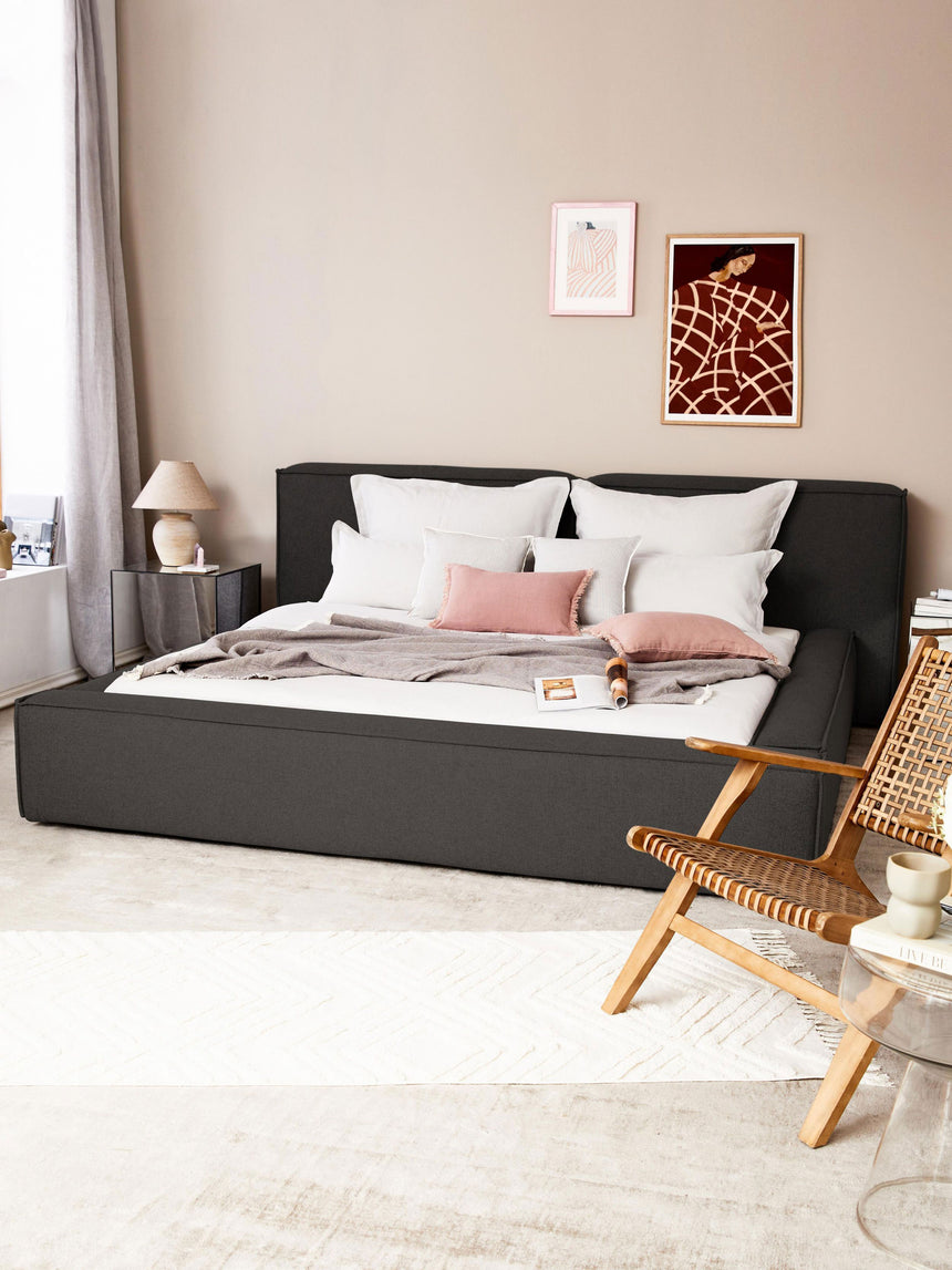 Lego Çift Kişilik Karyola Antrasit