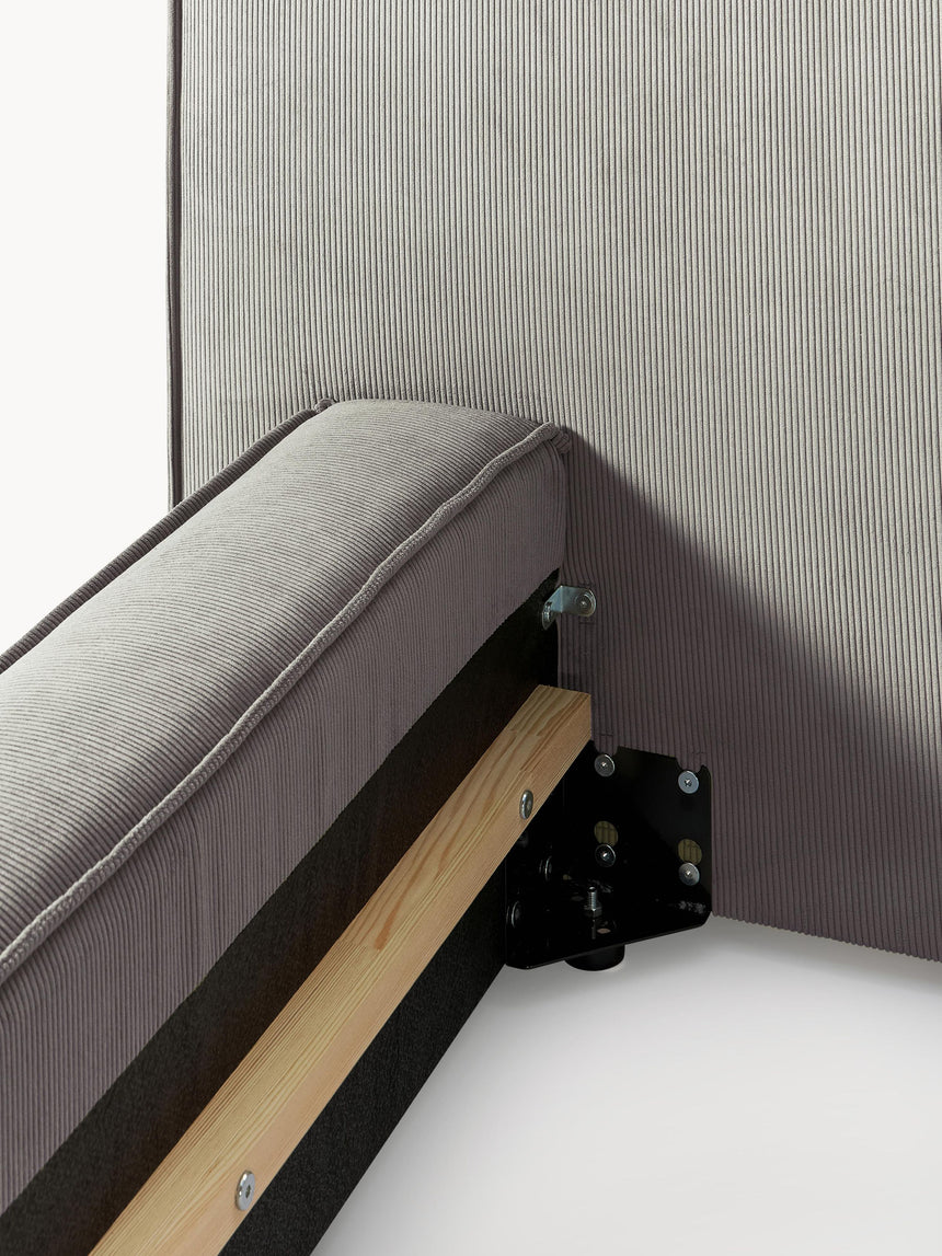 Lego Çift Kişilik Karyola Gri Fitilli