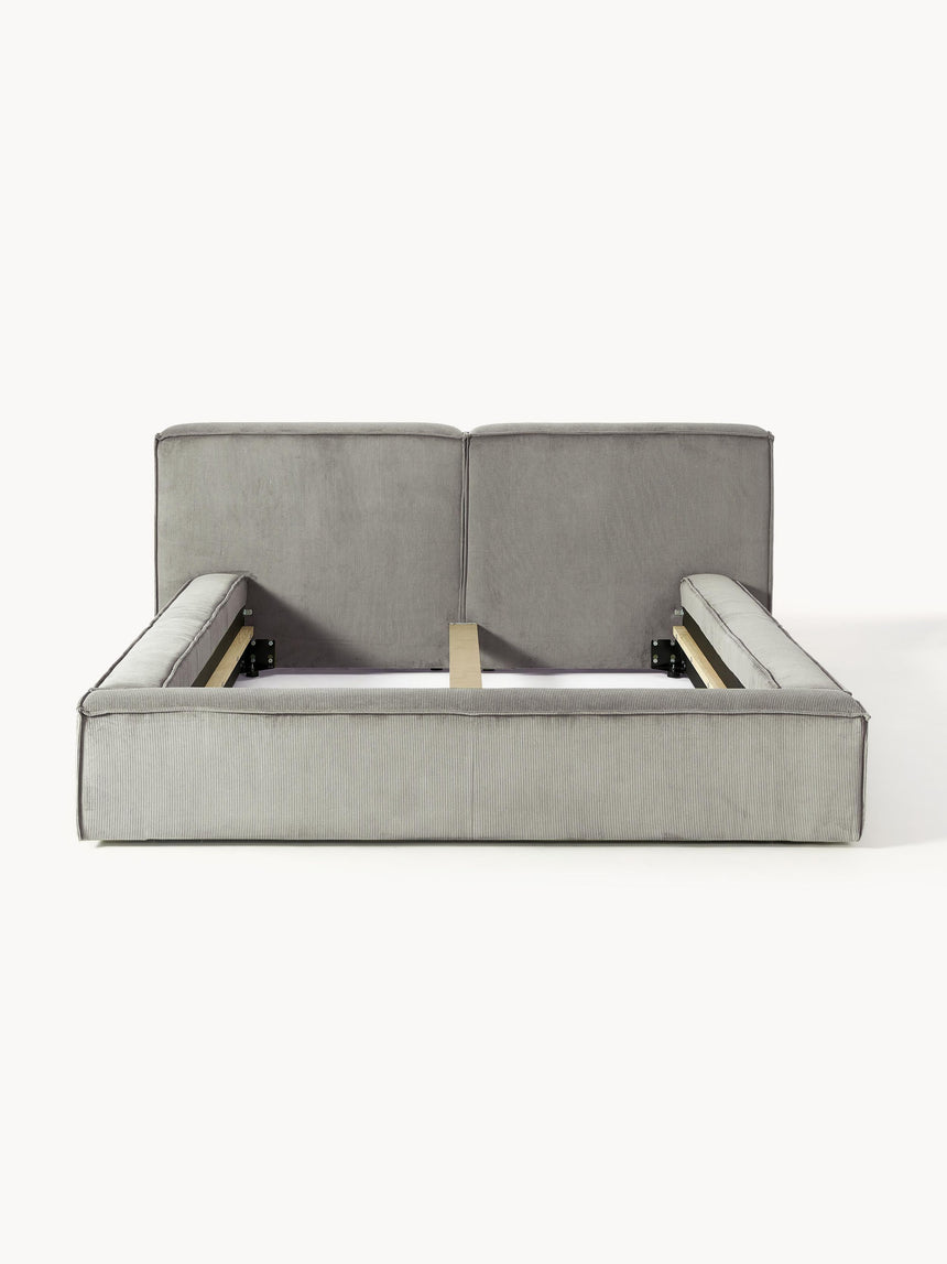 Lego Çift Kişilik Karyola Gri Fitilli