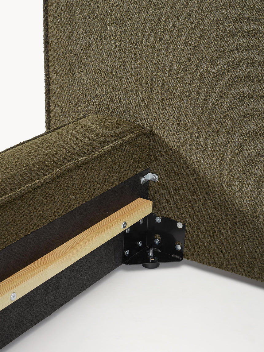 Lego Çift Kişilik Karyola Zeytin Yeşili Bukle