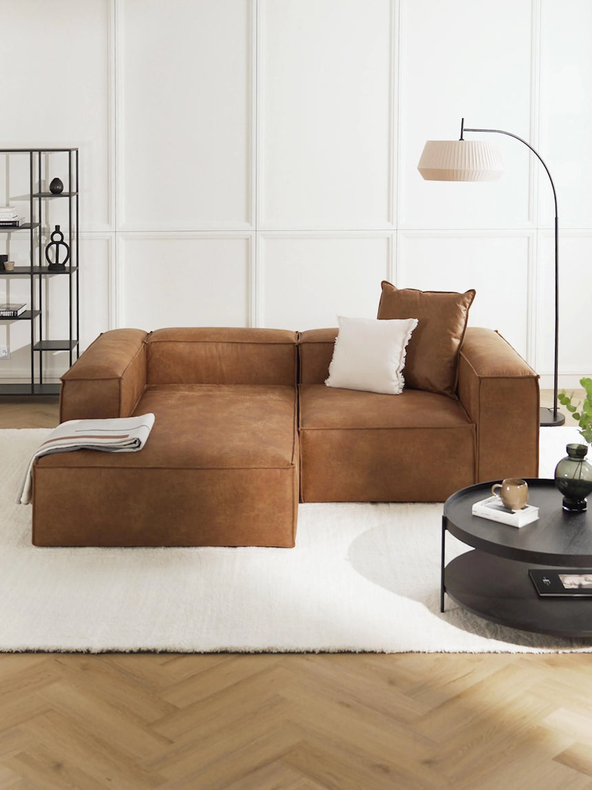 Lego Köşe Koltuk Taba Kahve