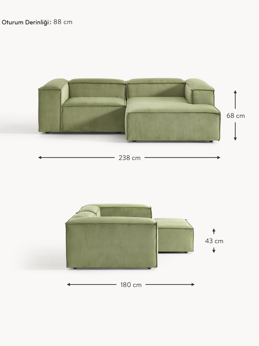 Lego Köşe Koltuk Yeşil Fitilli