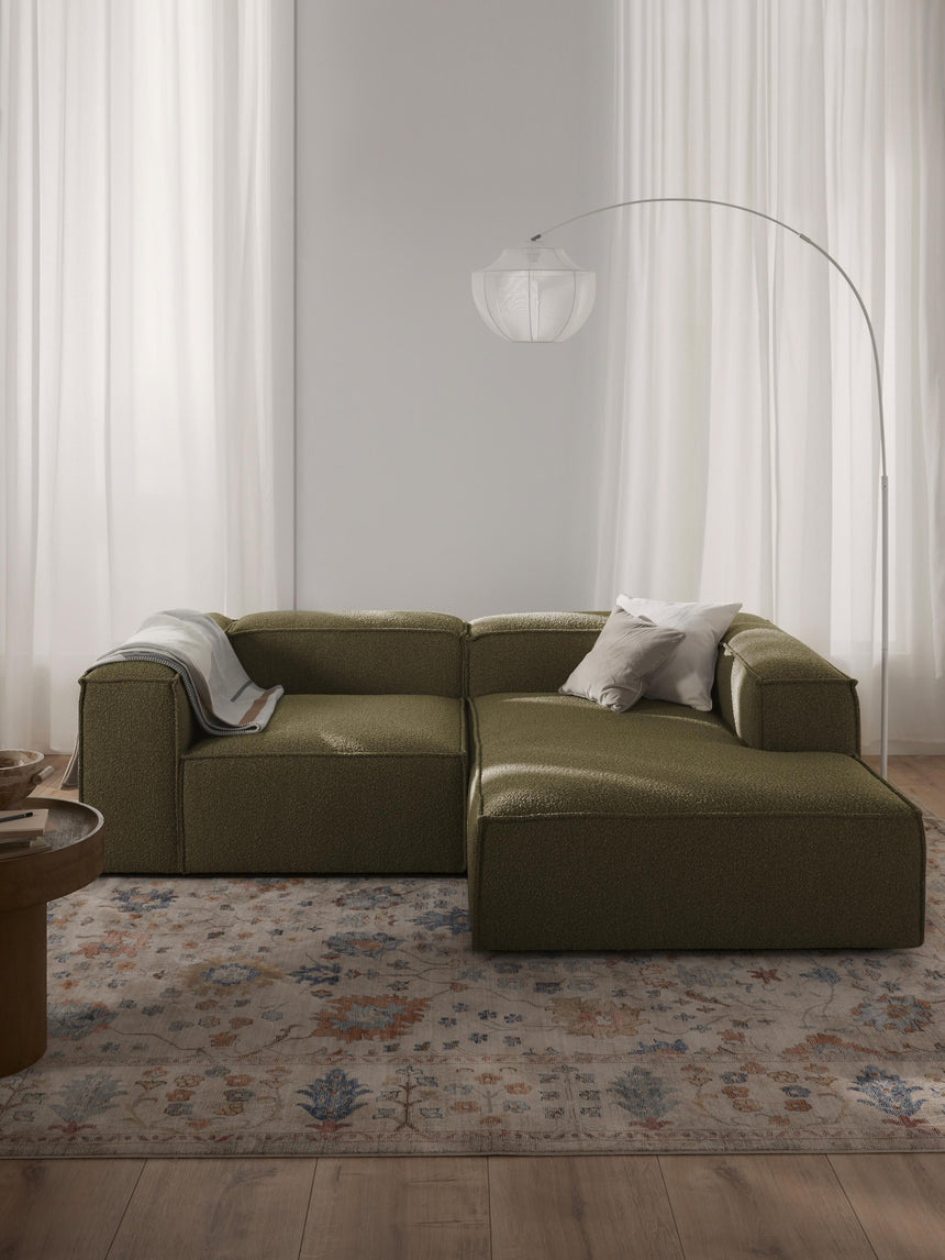 Lego Köşe Koltuk Zeytin Yeşili Bukle