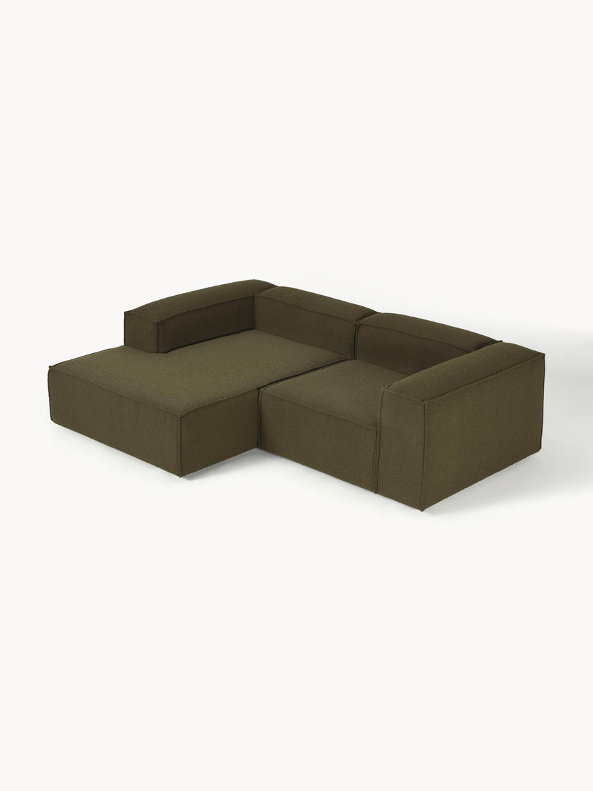 Lego Köşe Koltuk Zeytin Yeşili Bukle