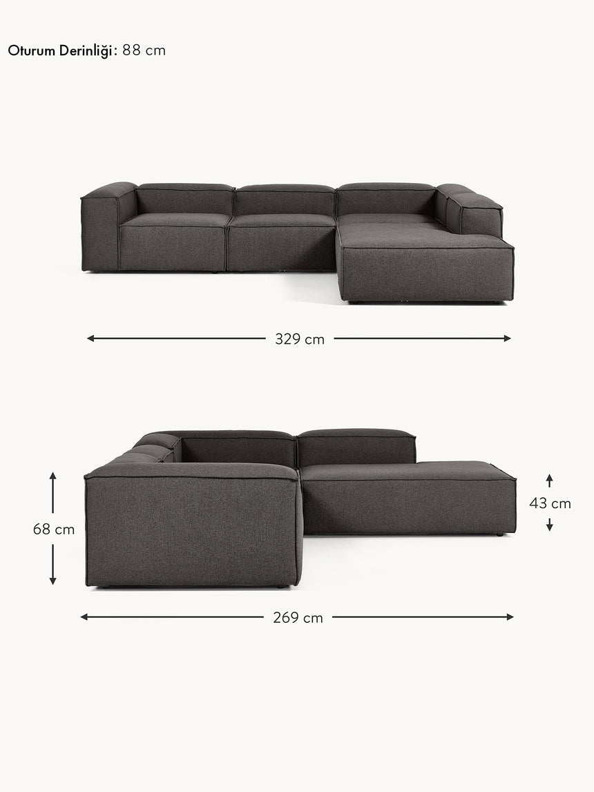 Lego Large Köşe Koltuk Antrasit