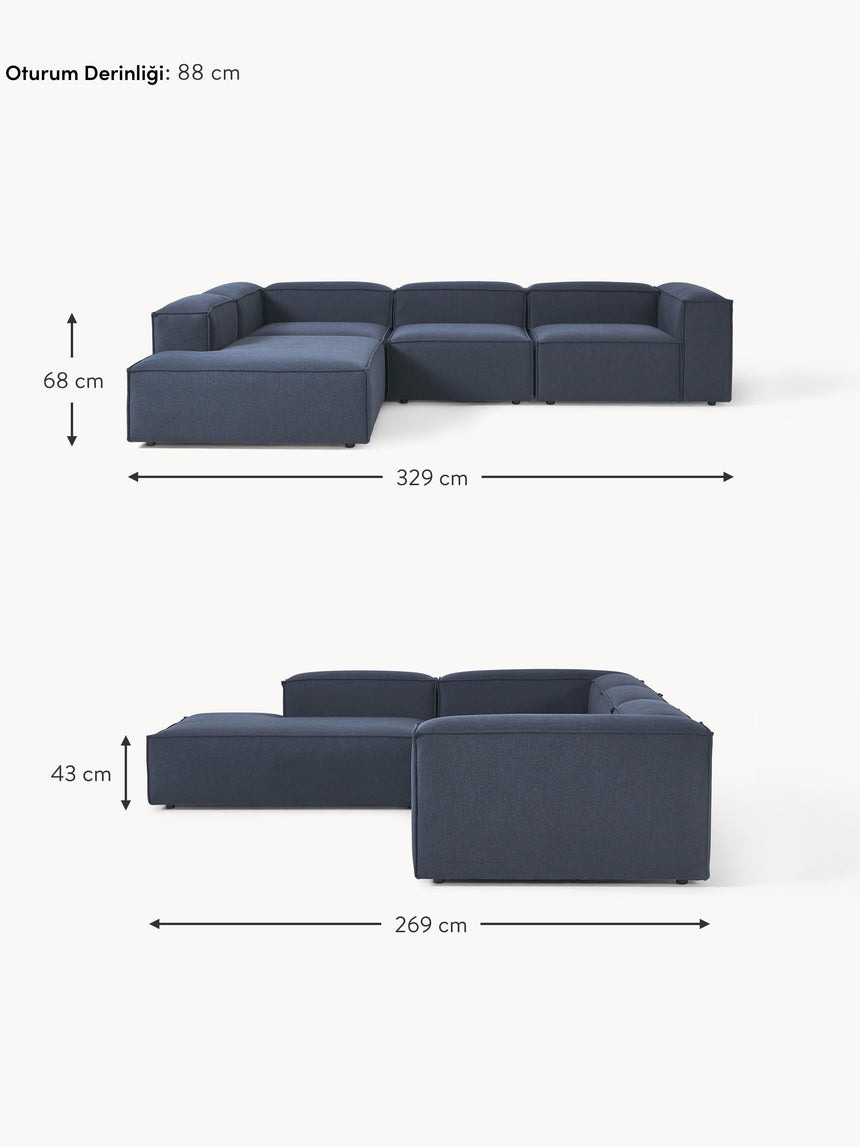 Lego Large Köşe Koltuk Koyu Mavi